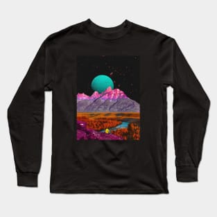 Convince Me That I'm Dreaming - Space Aesthetic, Retro Futurism, Sci-Fi Long Sleeve T-Shirt